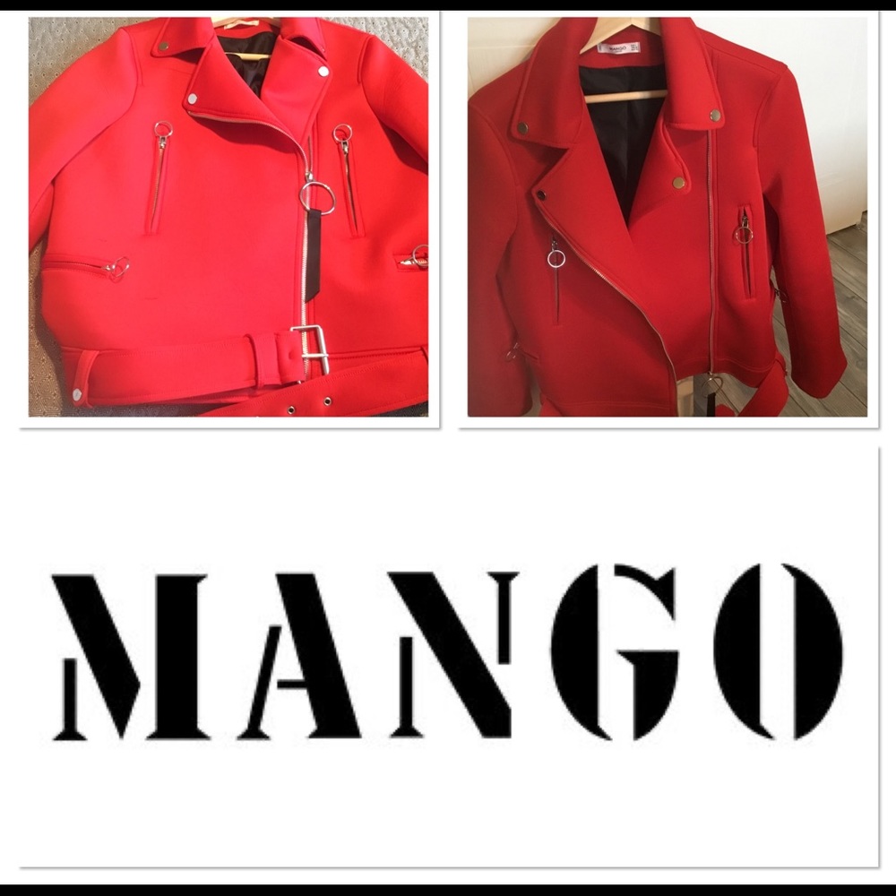 Mango moto jacket